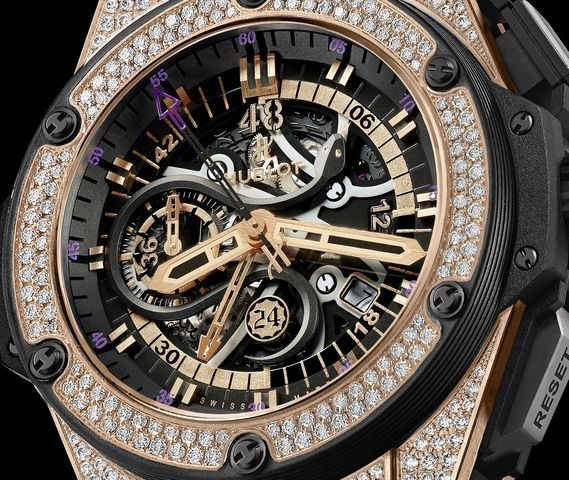 HUBLOT KOBE BRYANT WATCH KING POWER BLACK MAMBA DIAMOND-1