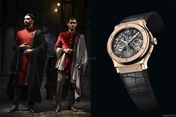 Sabya-mens-groom-golden-hublot-different-watch